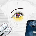 Purple & Yellow Ribbon Awareness Eye Graphic Tee