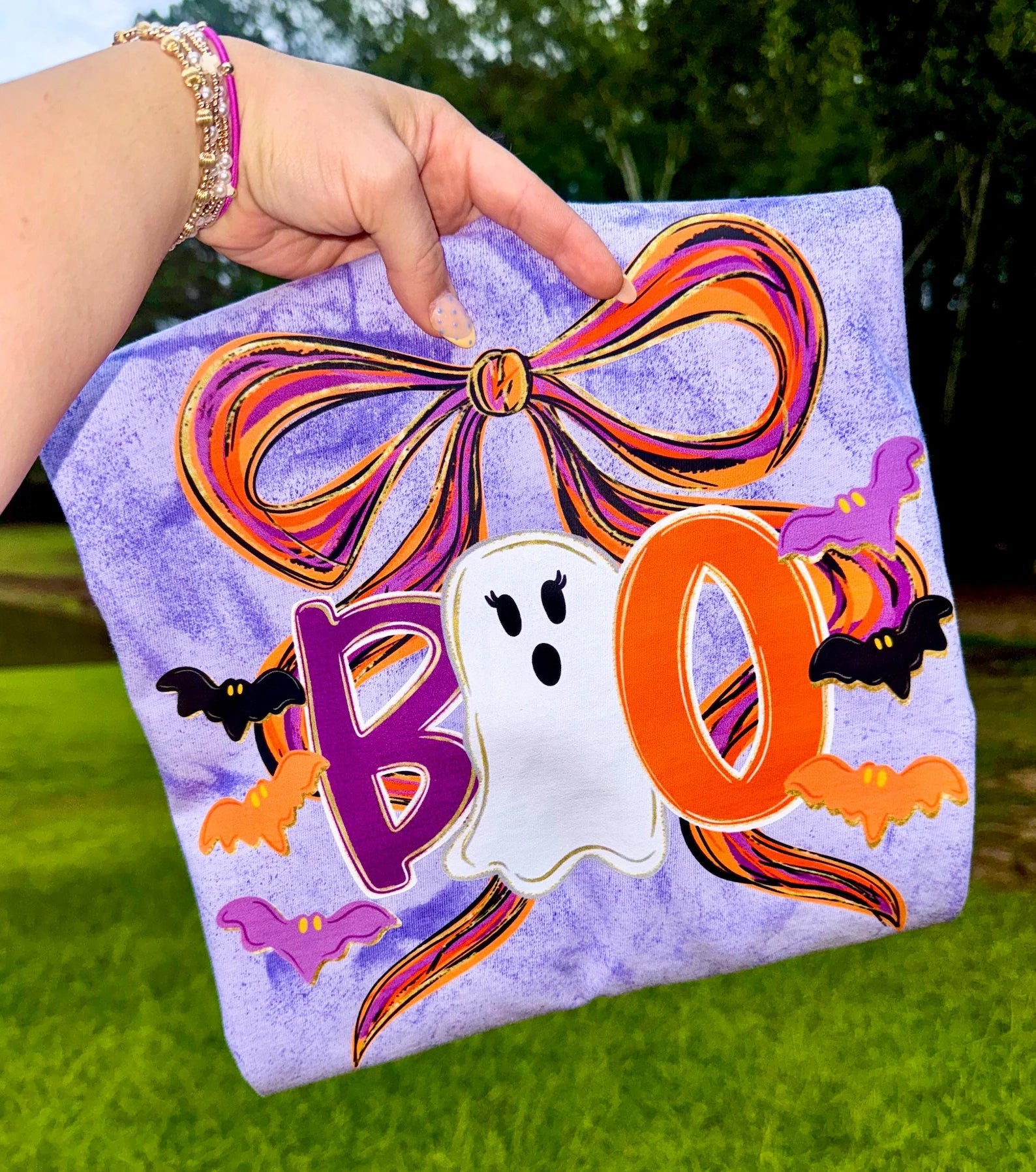 Boo Ribbon Ghost Graphic Tee