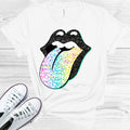 Rainbow Leopard Tongue Graphic Tee