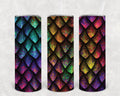 Rainbow Scales 20 oz Skinny Tumbler