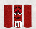 Red M&M 20 oz Skinny Tumbler