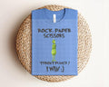 Rock Paper Scissors Throat Punch I Win Graphic Tee