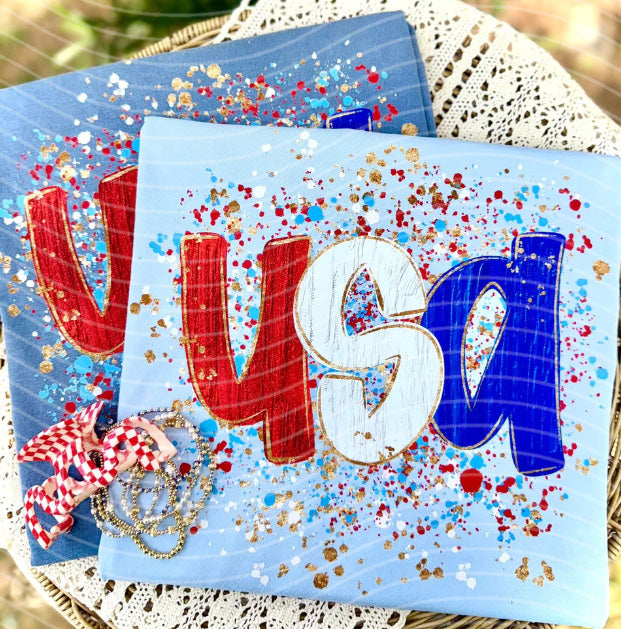 USA Splatter Graphic Tee