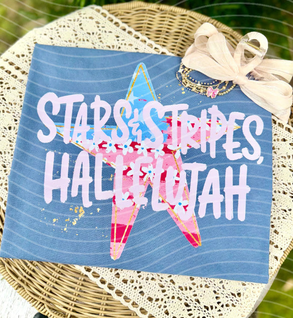 Stars & Stripes Hallelujah Graphic Tee