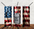 Support Our Troops 20 oz Skinny Tumbler