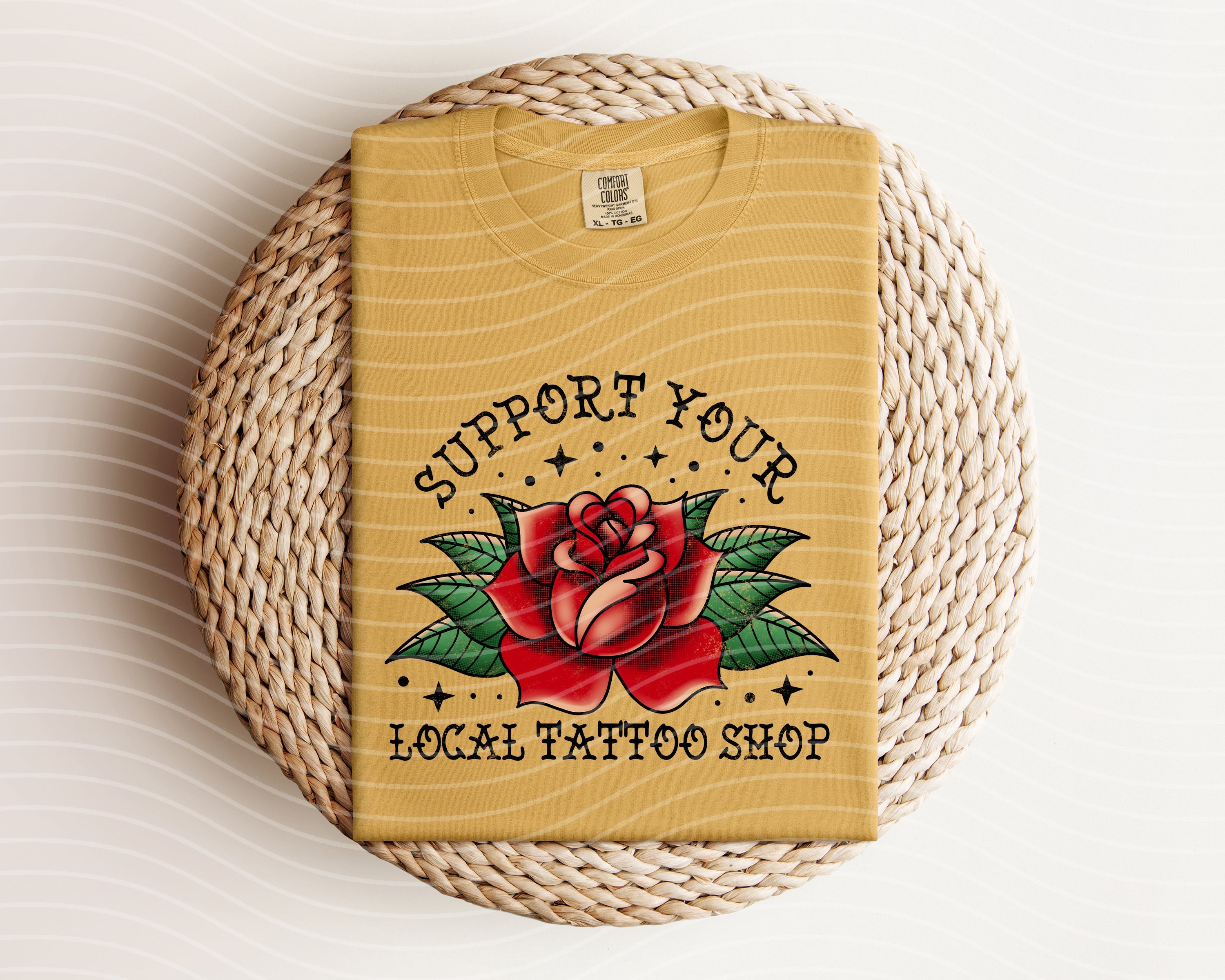 Support Your Local Tattoo Shop Graphic Tee