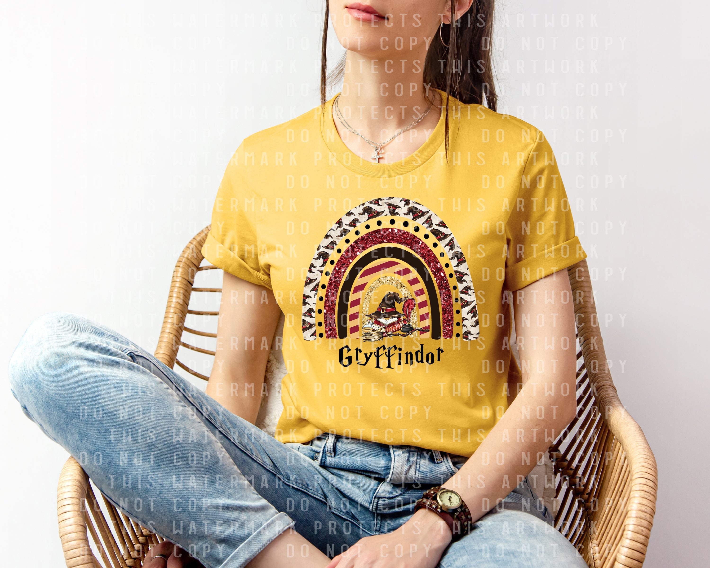Gryffindor Rainbow Graphic Tee