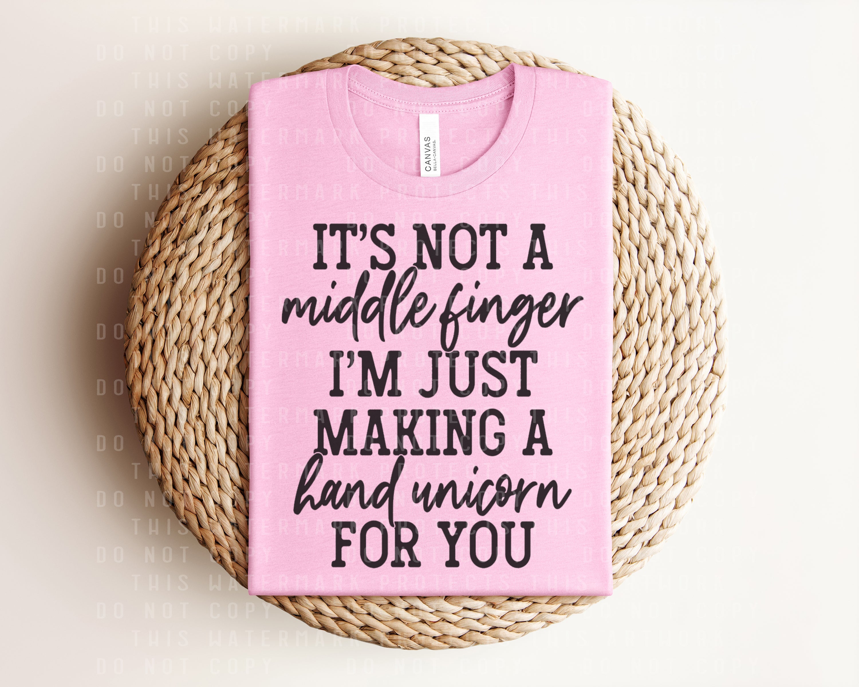 It's Not a Middle Finger I'm Just Making a Hand Unicorn for You Graphic Tee