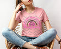 In This Family No One Fights Alone Breast Cancer Graphic Tee