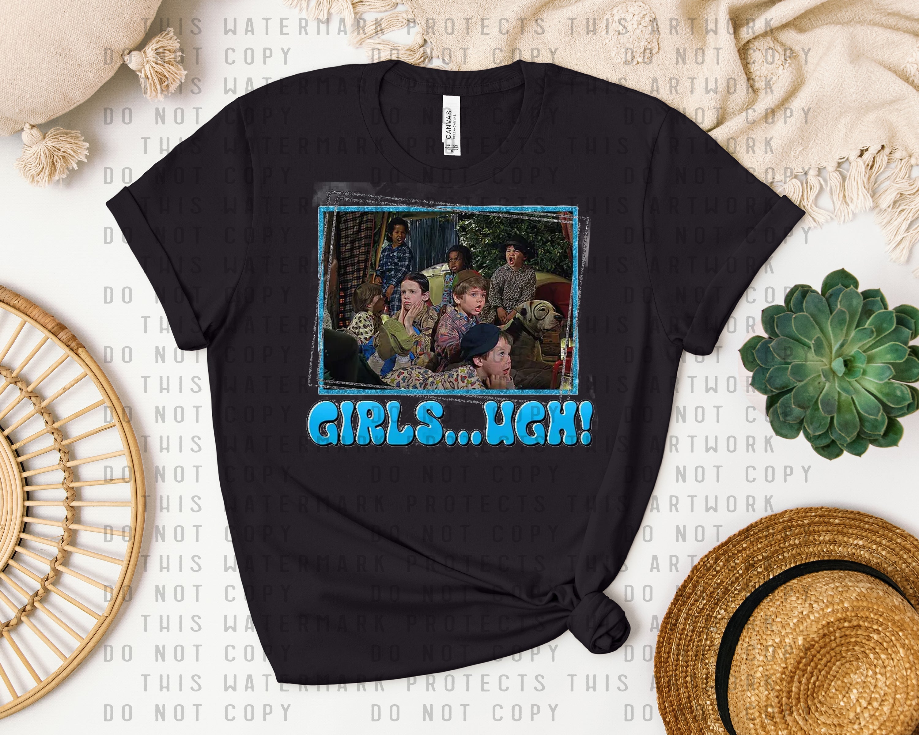 Girls Ugh Graphic Tee