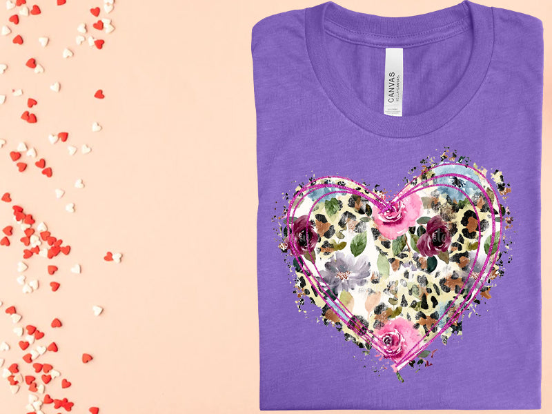 Floral Heart Graphic Tee