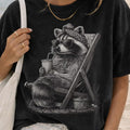 Girly Raccoon Graphic Tee