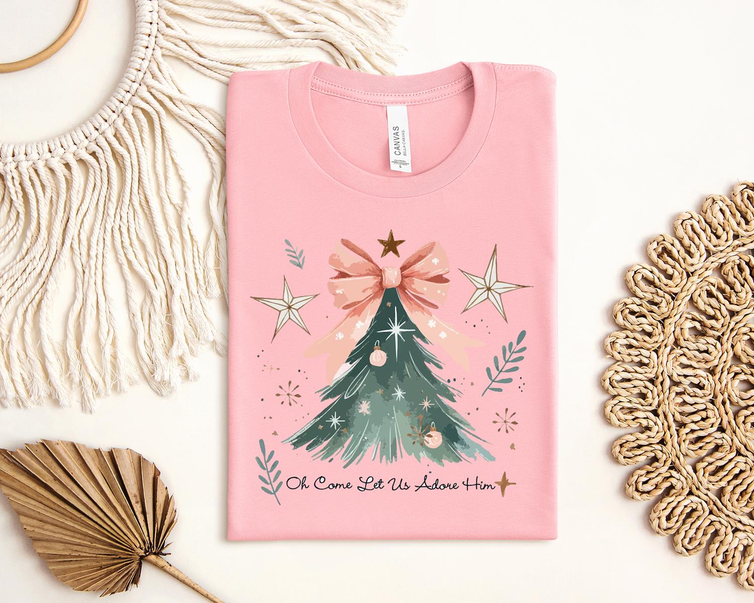Oh Come Let Us Adore Him Graphic Tee