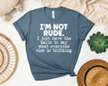 I'm Not Rude Graphic Tee