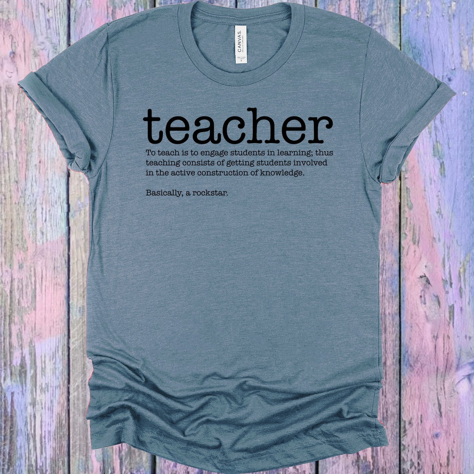 Teacher Basically a Rockstar Graphic Tee
