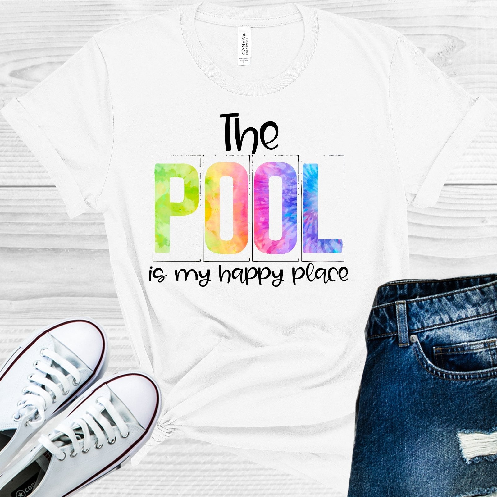 The Pool is My Happy Place Graphic Tee