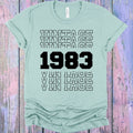 Vintage Customized Year Graphic Tee