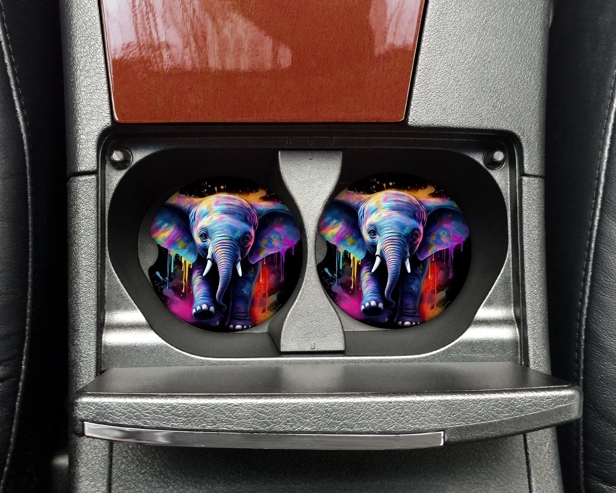Car Coaster Set - Elephant