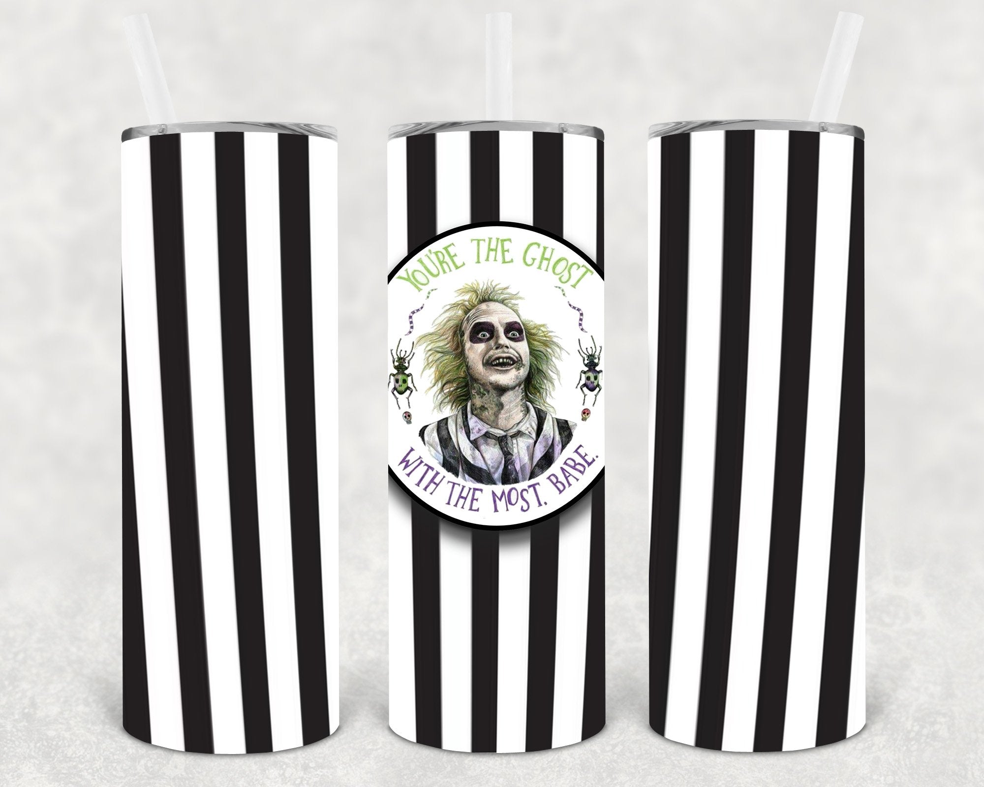 You're the Ghost with the Most Babe 20 oz Skinny Tumbler