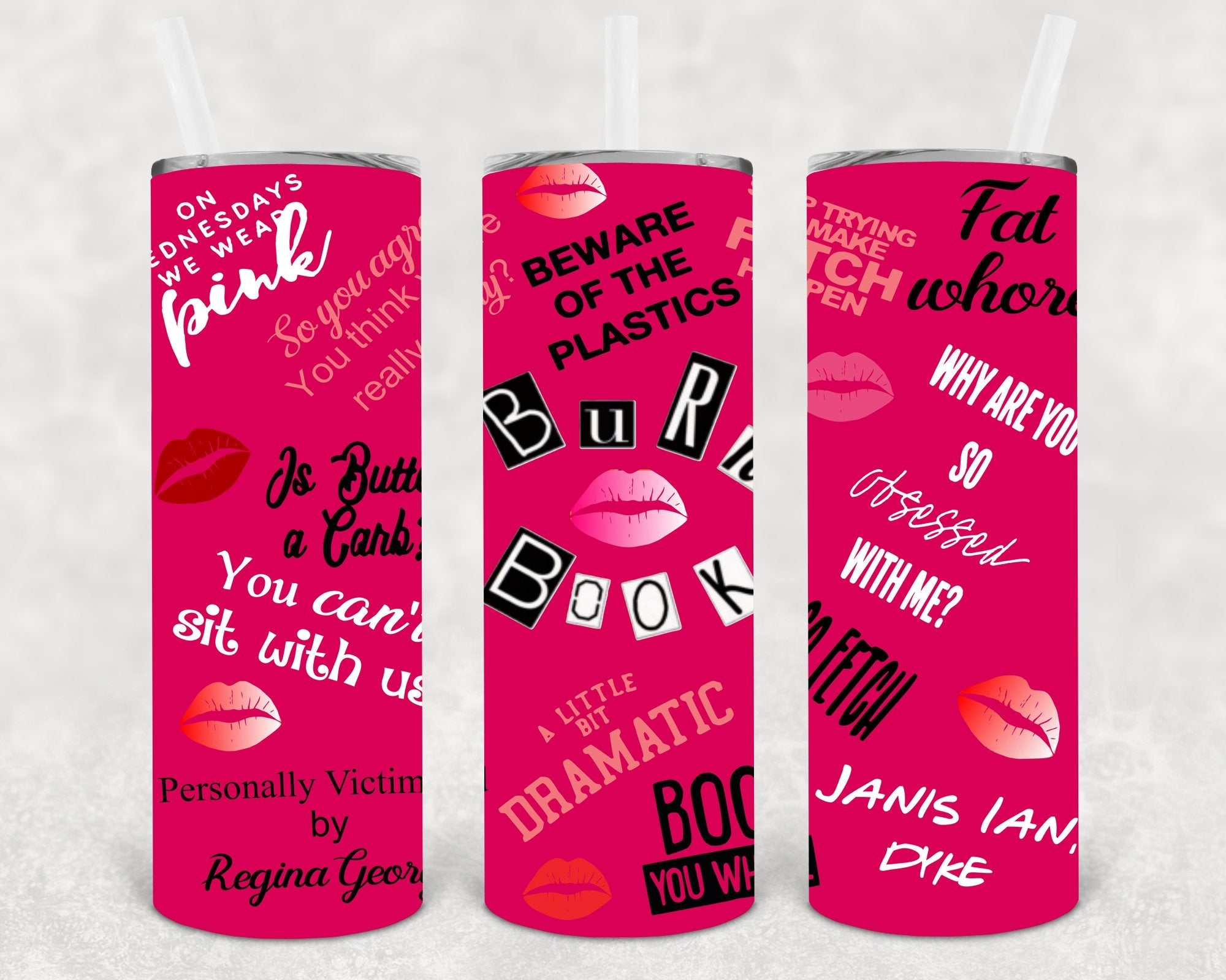 Burn Book 20 oz Skinny Tumbler