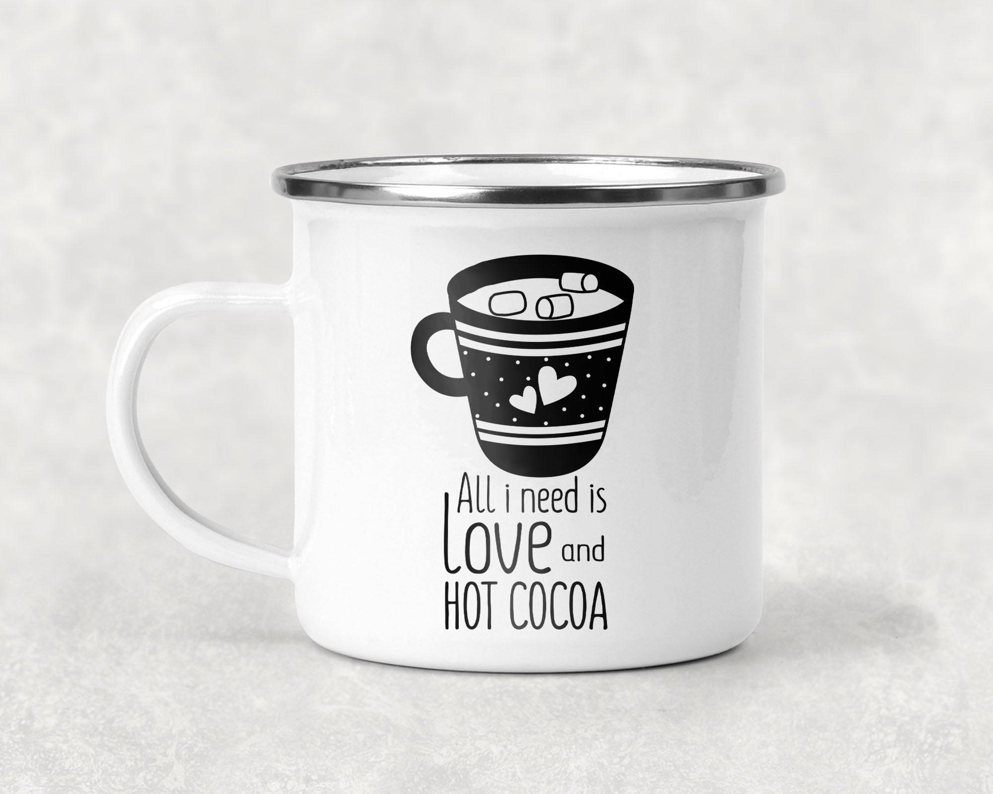 All I Need is Love and Hot Cocoa Mug