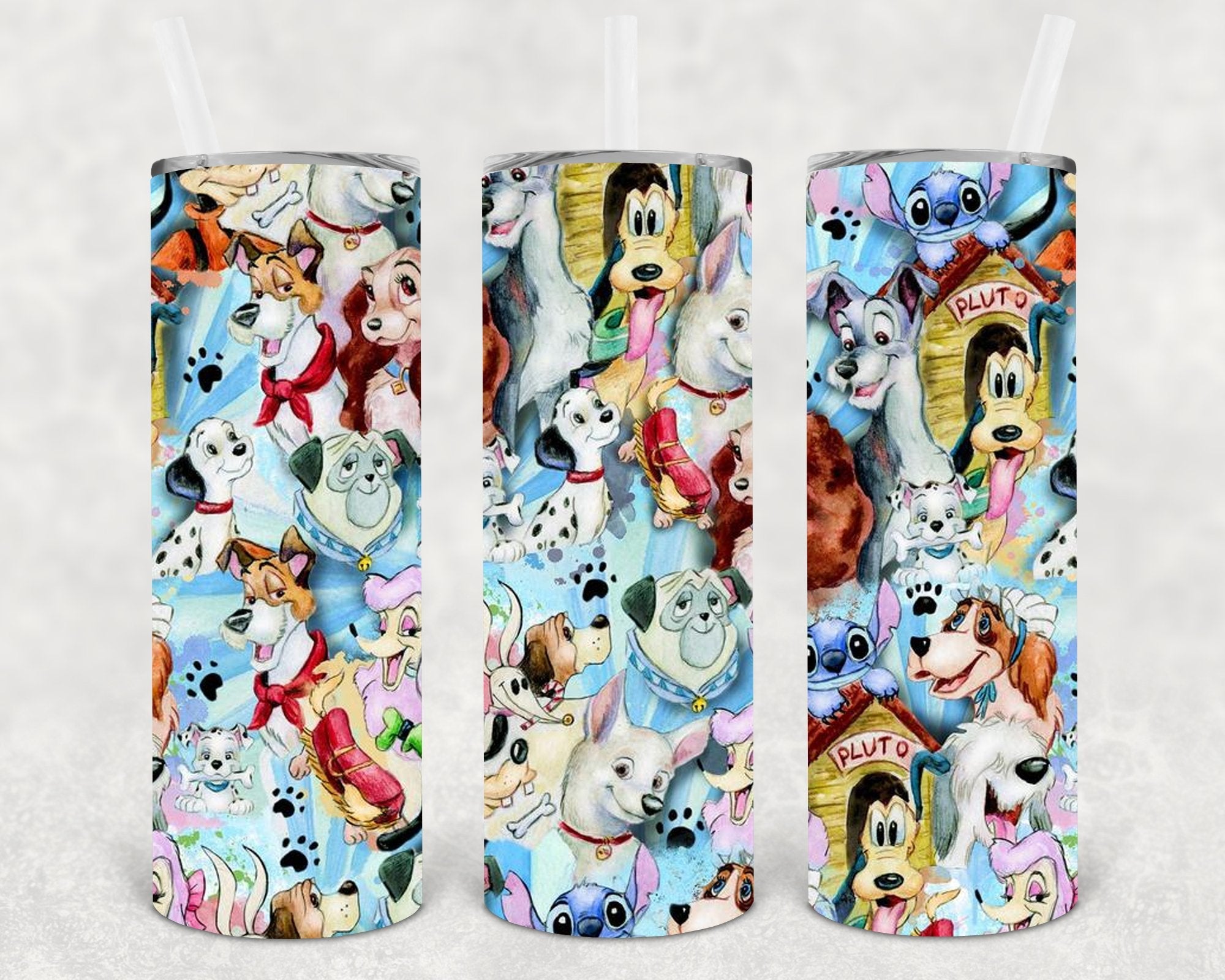 Dogs 20 oz Skinny Tumbler
