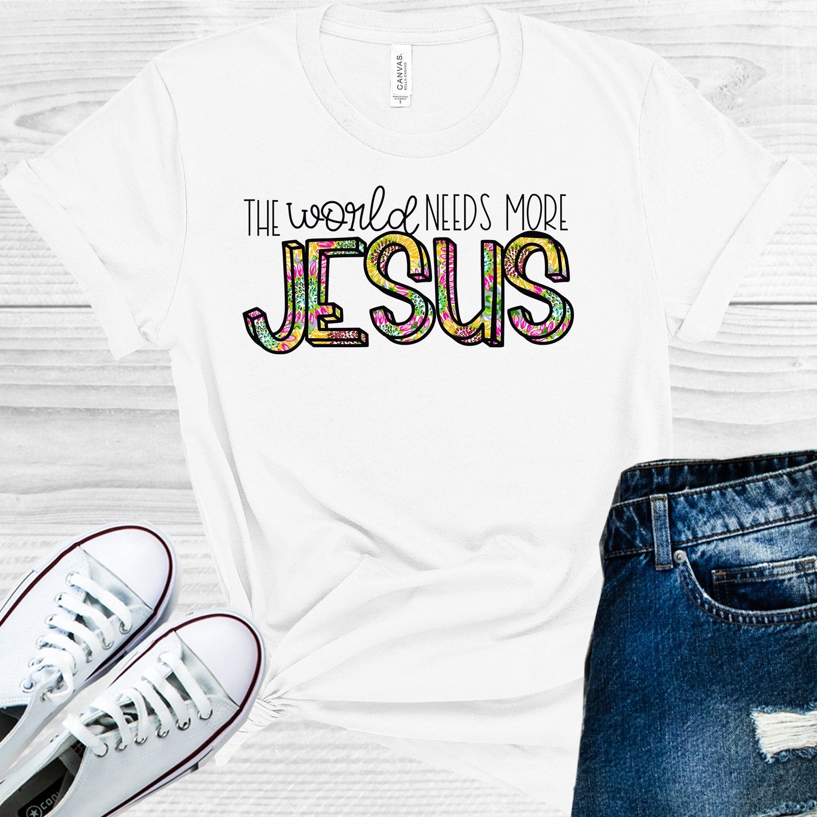 The World Needs More Jesus Graphic Tee