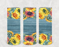 Fall Sunflowers 20 oz Skinny Tumbler