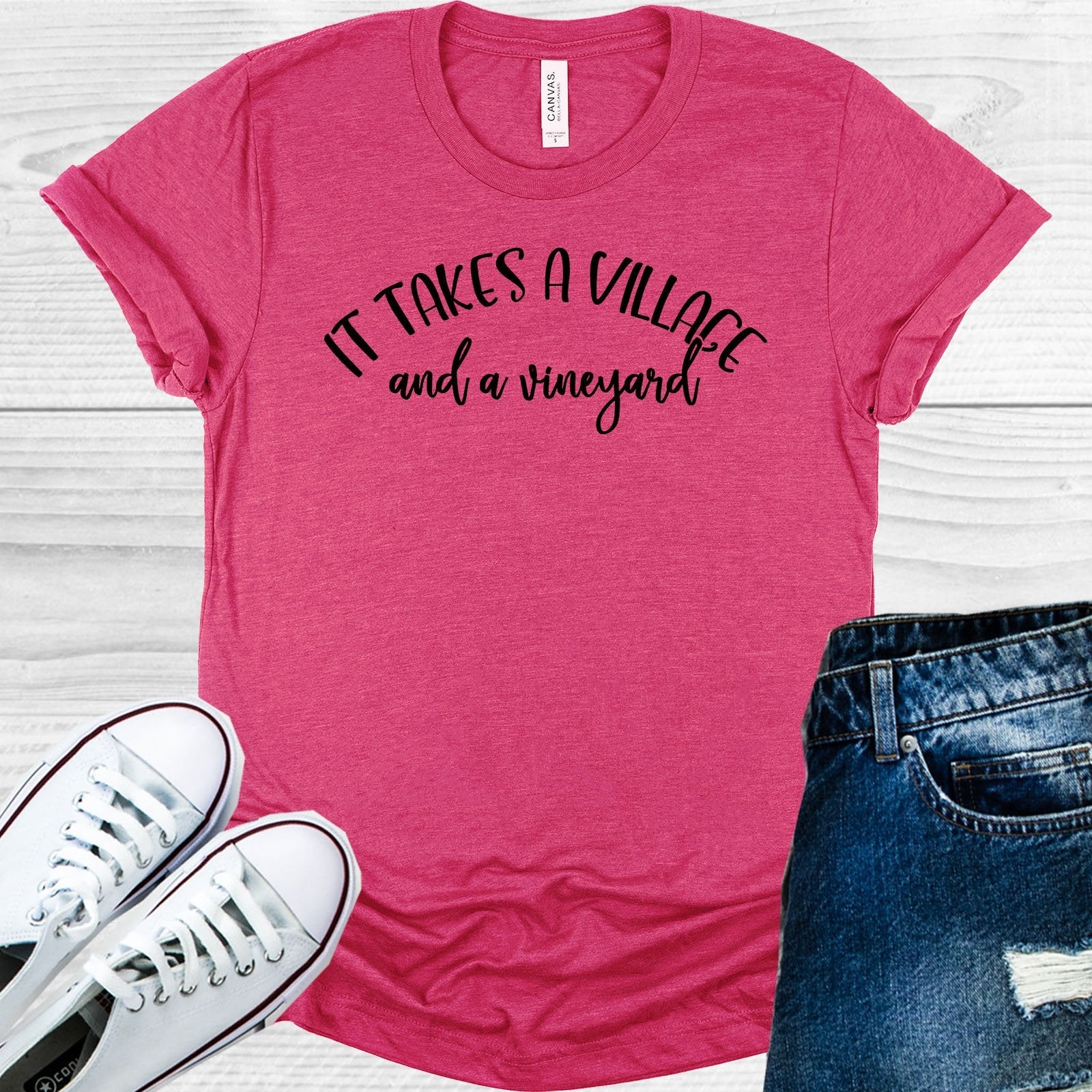 It Takes a Village and a Vineyard Graphic Tee
