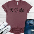 Leaf Heart Pumpkin Graphic Tee