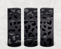 Matte Black Leopard 20 oz Skinny Tumbler