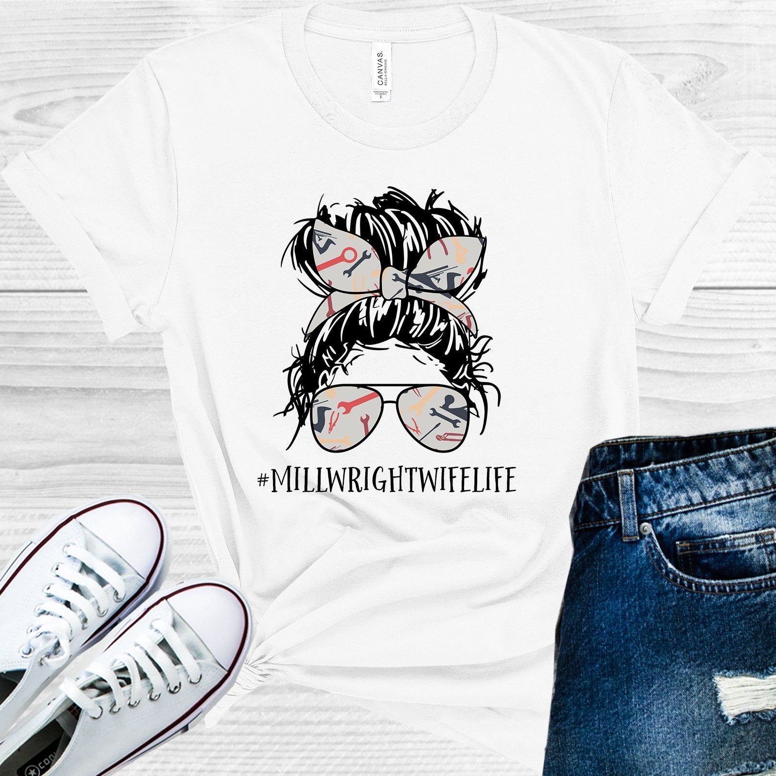 Millwright Wife Life #millwrightwifelife Graphic Tee