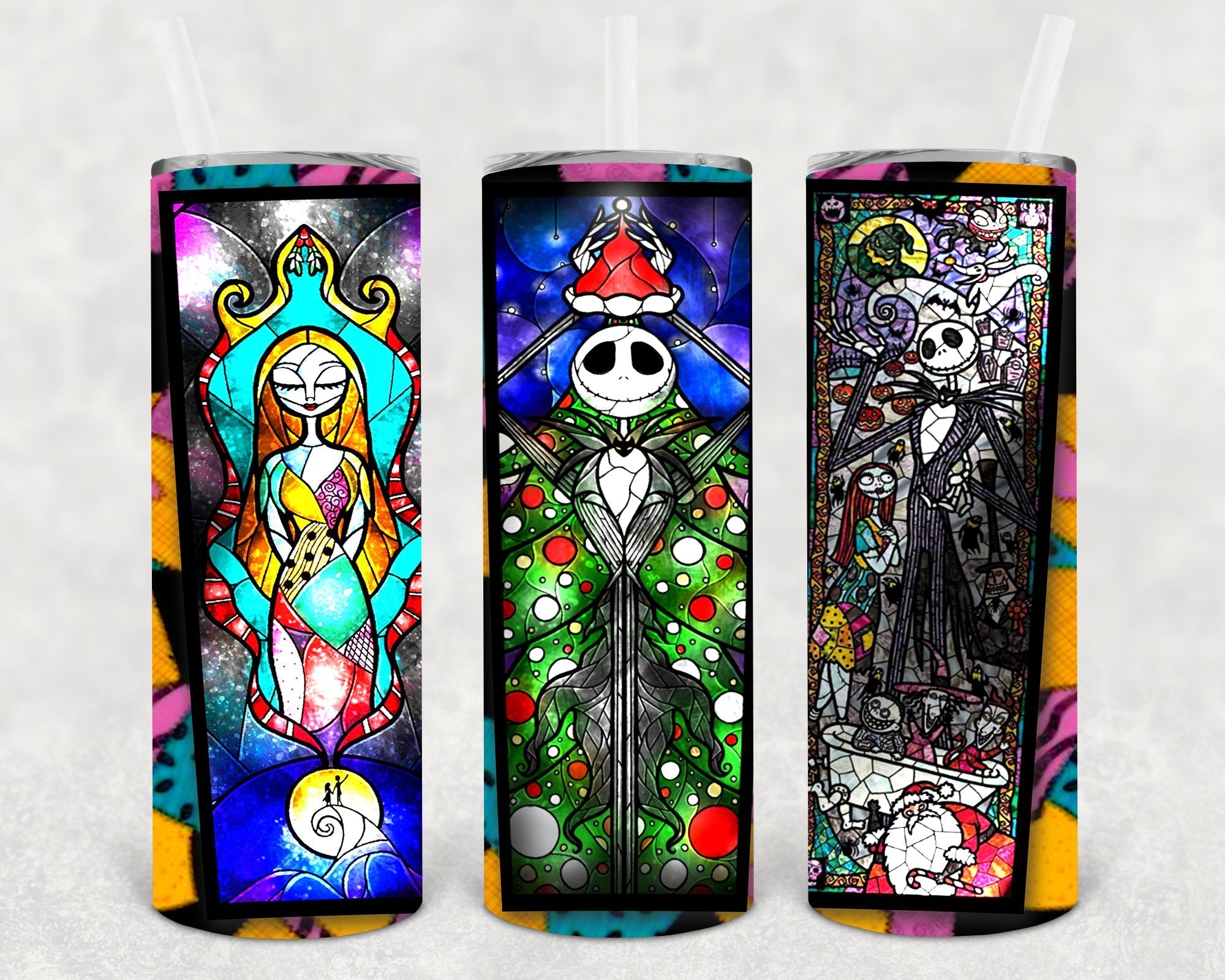 Nightmare Before Christmas 20 oz Skinny Tumbler