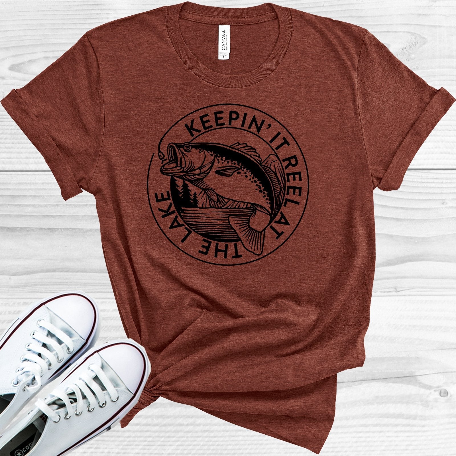 Keepin It Reel at the Lake Graphic Tee