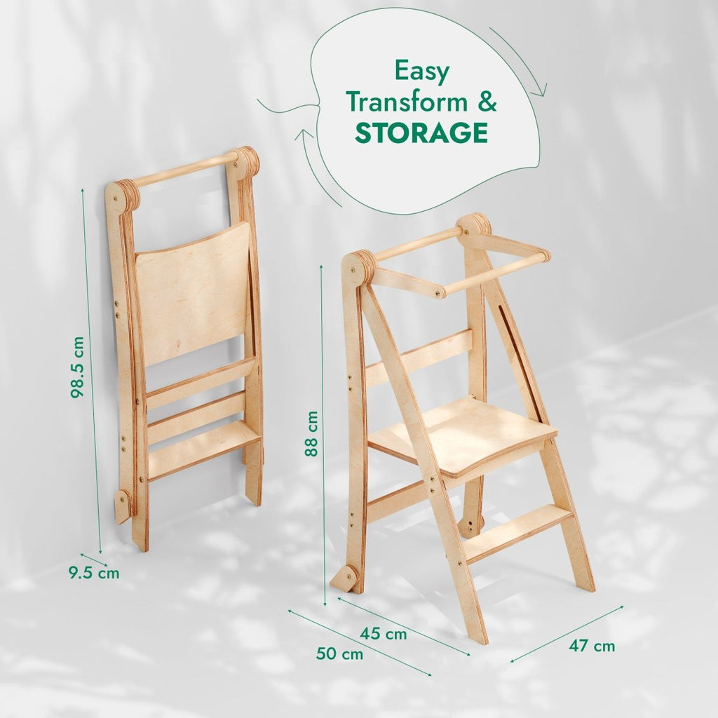 Toddler Tower: Step stool for Kids - Graphite