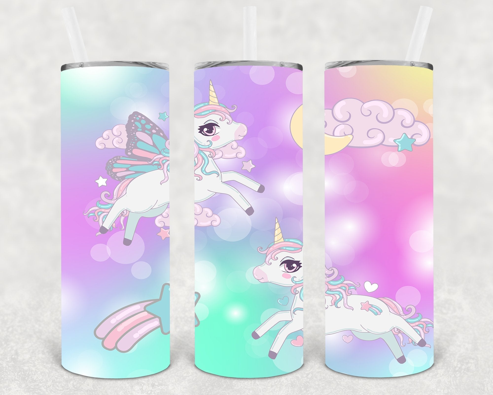 Unicorn 20 oz Skinny Tumbler